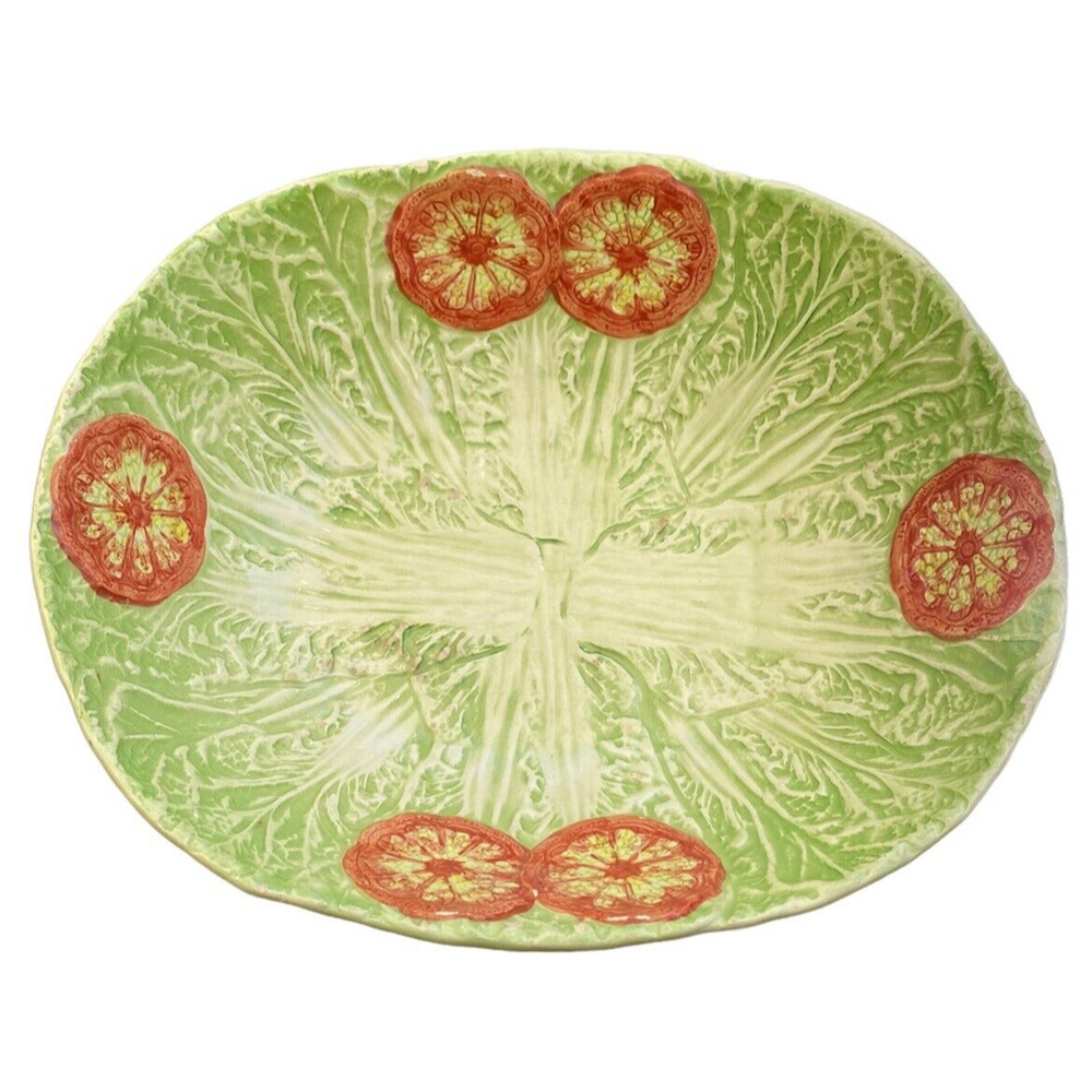 Shafford Original Japan ~Vtg Serving Bowl ~Lettuce W/Tomato Bowl ~80's~Mod~Rare